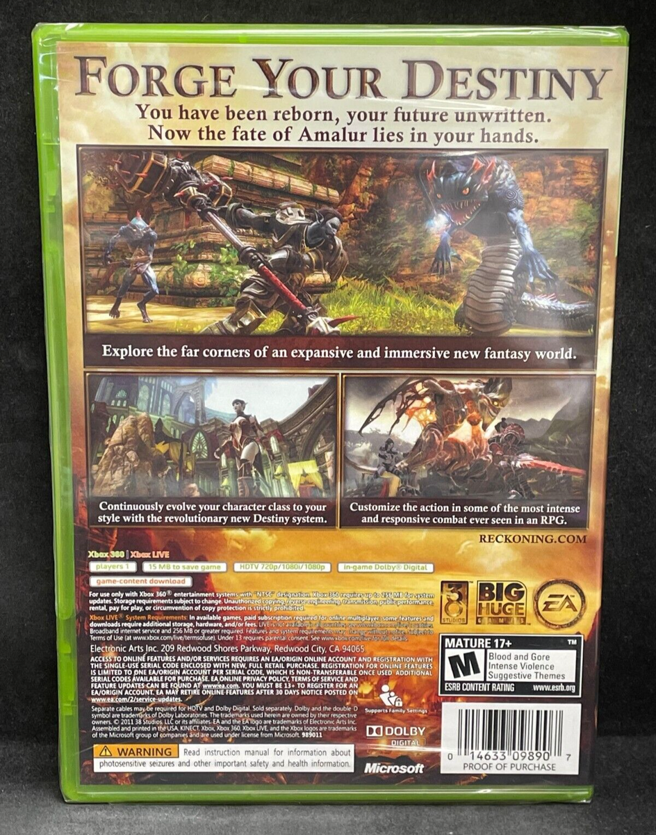 Kingdoms of Amalur: Reckoning (Xbox 360) BRAND NEW 14633098907| eBay