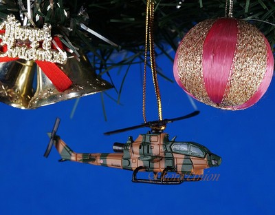 Decoration Christmas Ornament Home Decor Marine Cobra Attack Helicopter *K1054_E