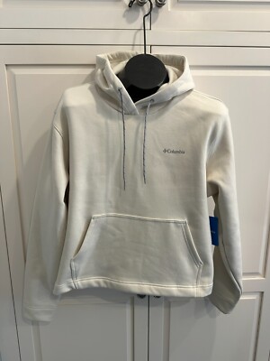 Columbia Women Beige Solid NWT Pullover Hoodie Sweatshirt VAIL DESERT EXS Large