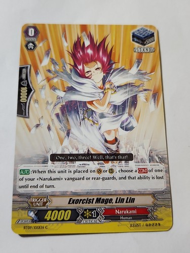 Cardfight!! Vanguard Exorcist Mage Lin Lin BT09/100EN C CFV NM - Picture 1 of 2