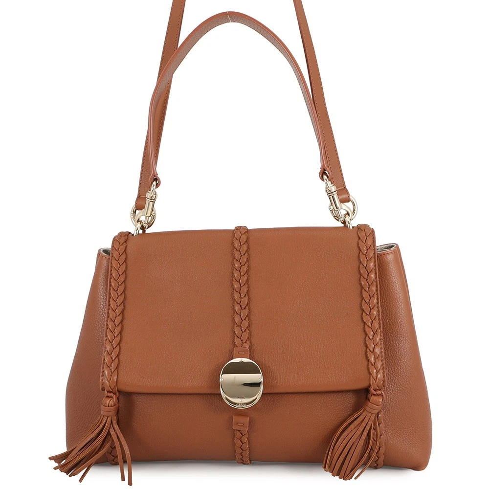 Chloe — Chloe Benelope 2-way Shoulder Bag Size Medium Leather Caramel CHC23US569K15247