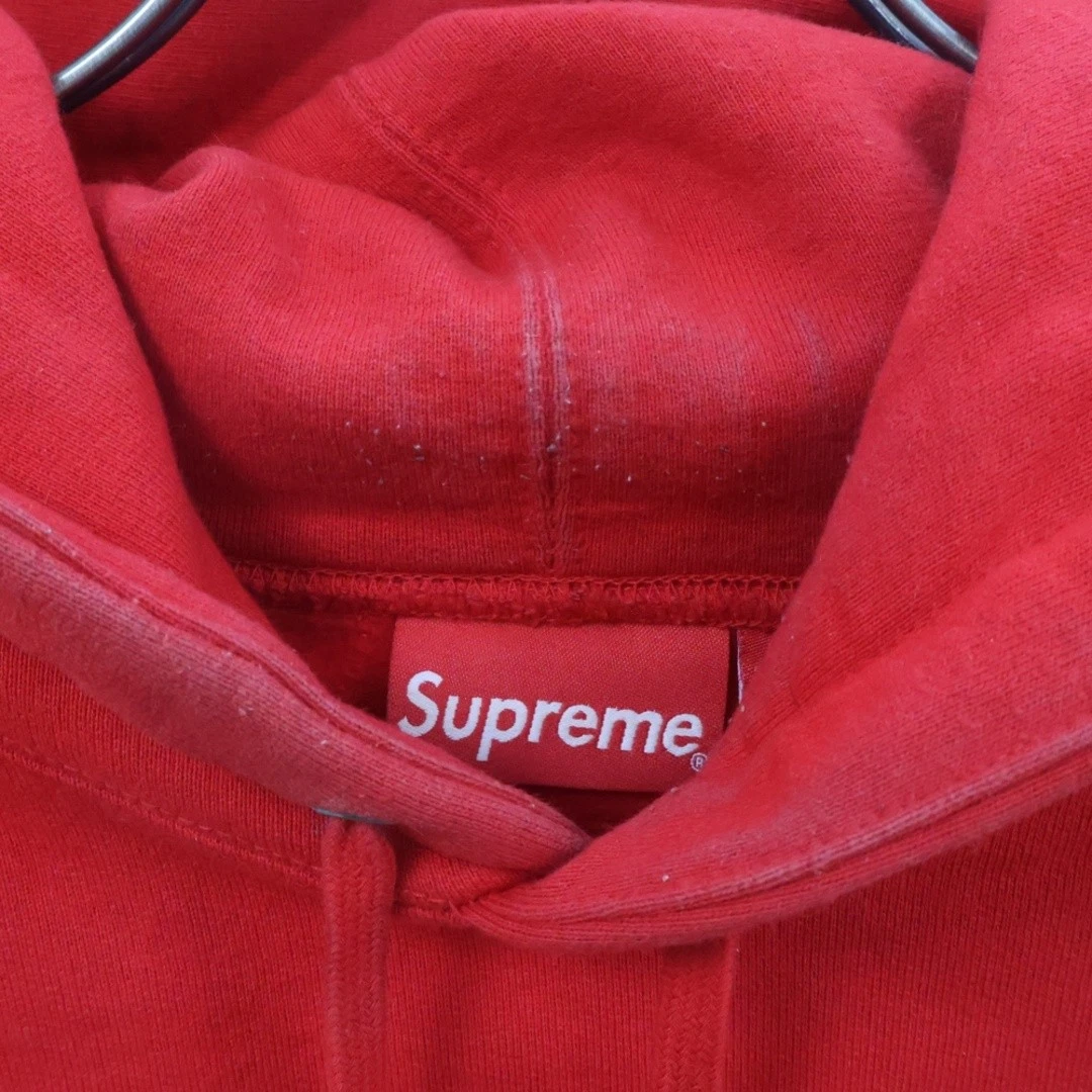 Felpa con cappuccio SUPREME 19AW Nase Bleed stampa pullover felpa rossa usata 6c58e85