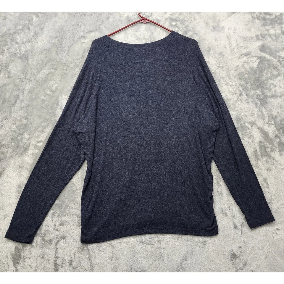Cabi Top Mujer L Azul Jaspeado Serenidad Cuello en V Manga Larga Pullover Informal Foto 2 de 4