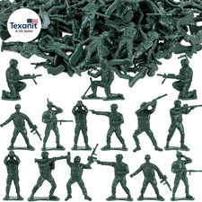 100PCS Army Men Toy Soldiers Plastic Military Action Figures Playset