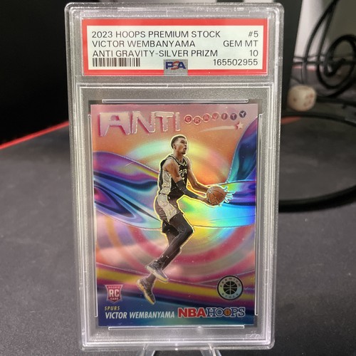 2023-24 Panini Nba Hoops Premium Stock Anti-Gravity Victor Wembanyama #5 PSA 10