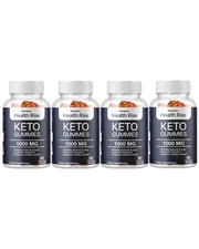Health Rise Keto Gummies, Advanced Healthy Weight Loss Support - 4 Bottles