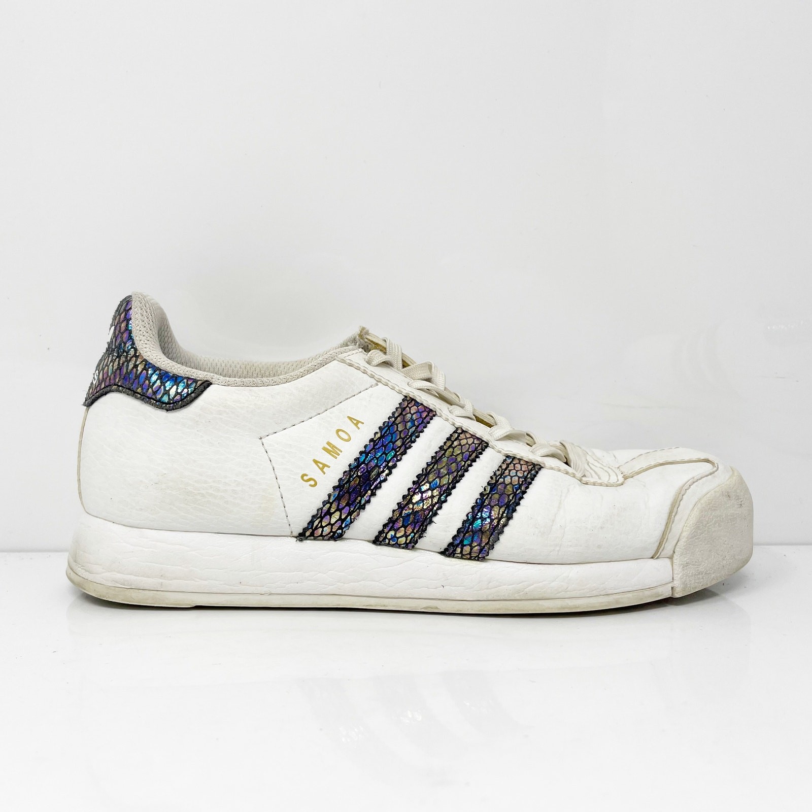 Adidas Boys Samoa BW1303 White Casual Shoes Sneakers Size 4 Adidas Boys Samoa BW1303 White Casual Shoes Sneakers Size 4