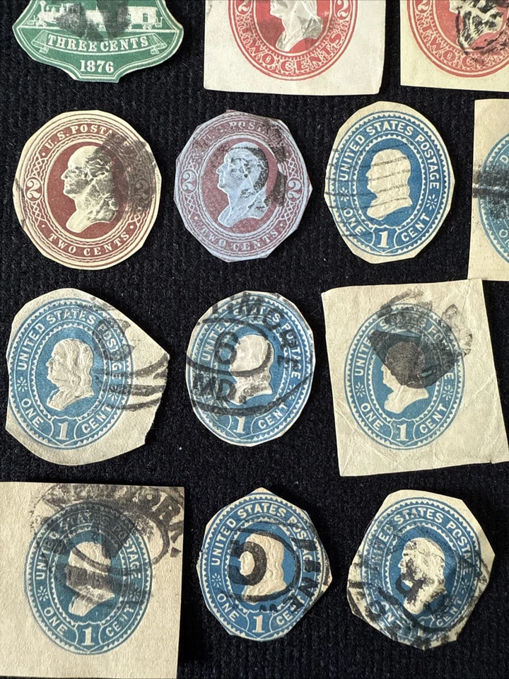 1853-1969 US 65 Stamped Envelopes Stamp Only, SC#U9-U511, UX24-UX38 (CV ~$414) - Image 4 of 4