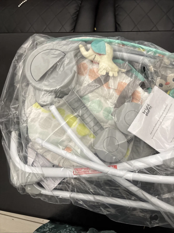 Cubierta de asiento de repuesto para columpio portátil Bright Starts Playful Paradise Foto 3 de 3