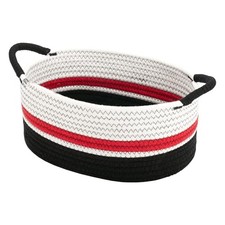 Cotton Rope Basket   Woven Gift Basket with Handles, Decorative Storage