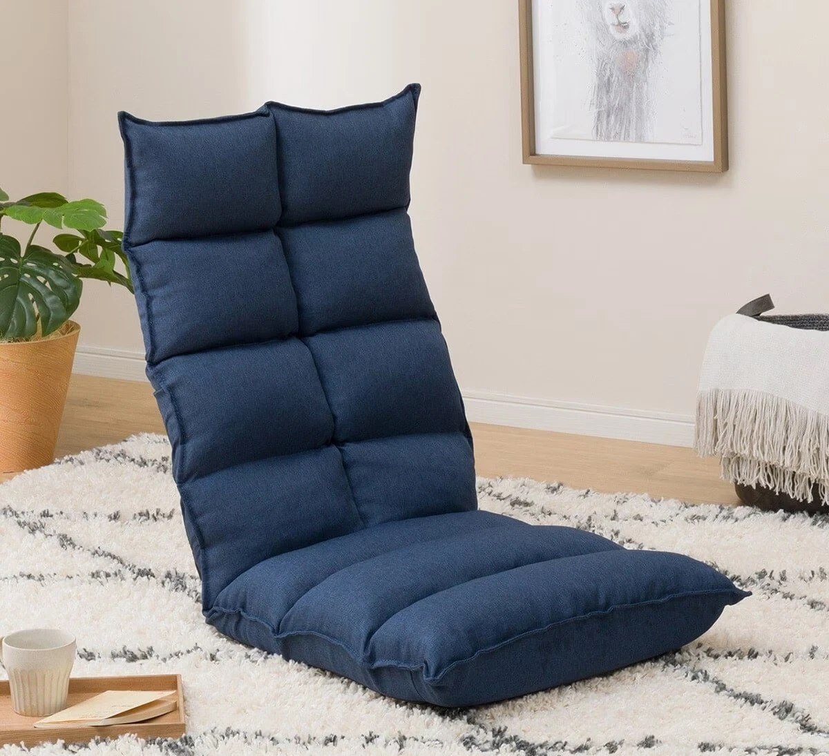 NITORI Zaisu Floor Chair Angle Adjustable Legless Chair for