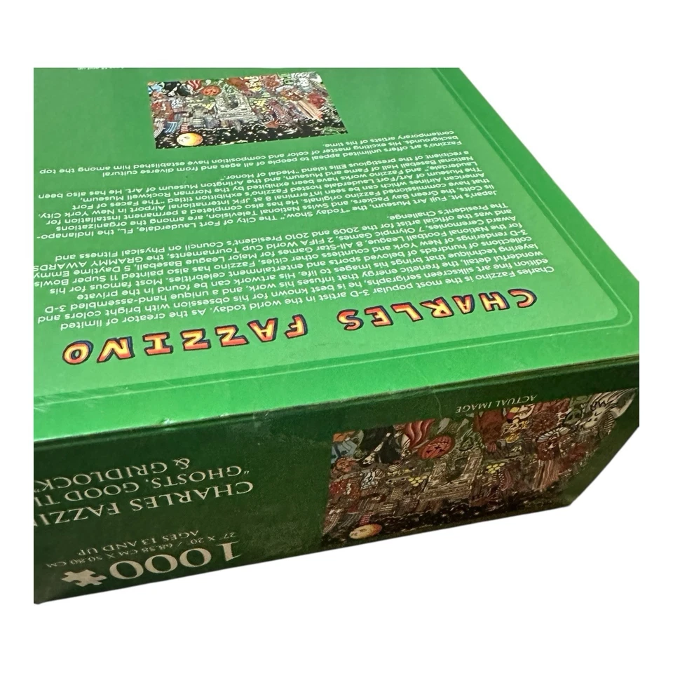Charles Fazzino Puzzle• Ghosts, Good Times & Gridlock Puzzle • 1000 pieces • NEW - Image 3 of 4