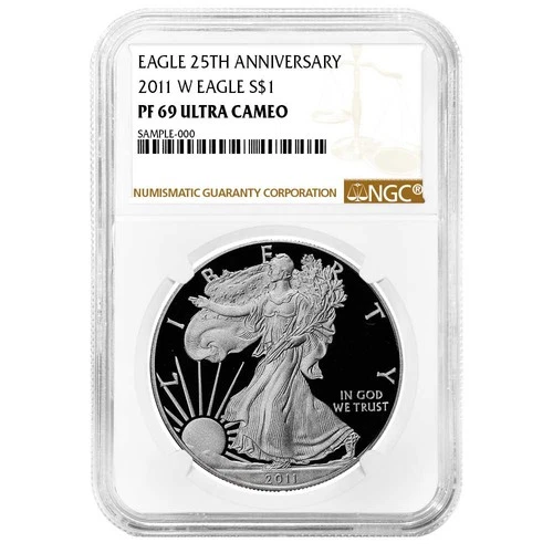 2011-W Proof $1 American Silver Eagle NGC PF69UC Brown Label
