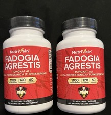 2x Nutrivein Premium Fadogia Agrestis 1100mg 120 Caps 60 Servings Exp 10/26