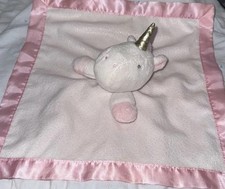 Cloud Island Pink Sparkly Unicorn Lovey Plush Baby Security Blanket