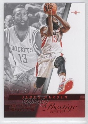 2014-15 Panini Prestige Bonus Shots Red 113/199 James Harden #22 0ad