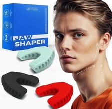 2x Double Chin Reducer Jaw Exerciser, Blue  Jawline Sculptor and Face Slimmer