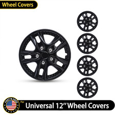 4pcs 12 Inch Universal Hub Caps Wheel Cover For R12 Tire Snap On Full Wheel