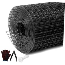 Black Hardware Cloth Chicken Wire Fencing, 17Gauge, Vinyl PVC 1inx36inx100ft 1.03 per foot
