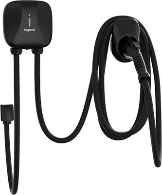 Legrand 40 Amp 9.6kW Level 2 EV Charger 14-50P Plug Indoor/Outdoor, Black