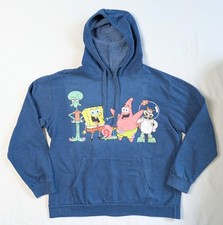 Nickelodeon Hoodie Youth SpongeBob SquarePants Sweatshirt Size XXL 19 Blue