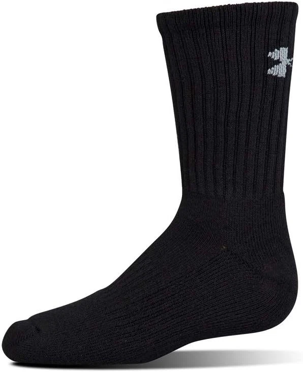 6 Calcetines Under Armour Adultos Cott Algodón Crew Negros Talla L 8-12 Foto 3 de 4