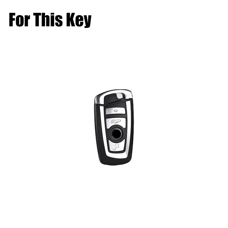 Funda para llave de coche de cuero de aleación para BMW M5 1 2 3 4 5 6 7 X2 X3 X4 X5 F10 F30 Foto 2 de 4