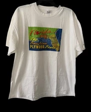 Port and Company T Shirt Florida The Plywood State 2004 Hurricane Humor XL ￼