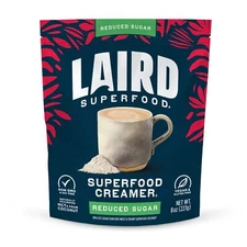 Laird Superfood Non Dairy Reduced Sugar Coffee Creamer 8 oz Vegan Keto Friendly