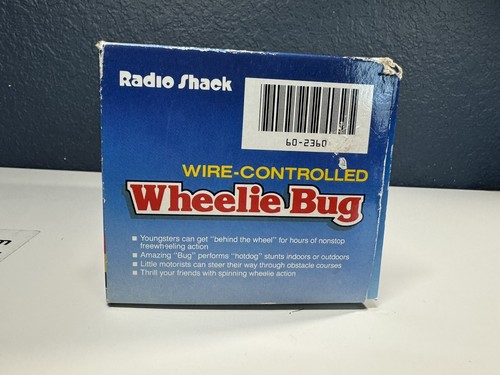 Radio Shack Yellow Wheelie Bug Car 1991 Original Box, Wire Control, Tested - Picture 4 of 14
