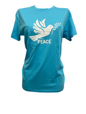 175 St&uuml;ck Peace Frauenshirt mit Friedenstaube Sonderposten Gr.S-XXL