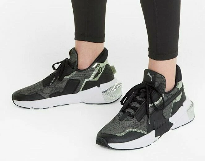 PUMA PROVOKE XT UNTAMED WOMEN S BLACK METALLIC SILVER RUNNING