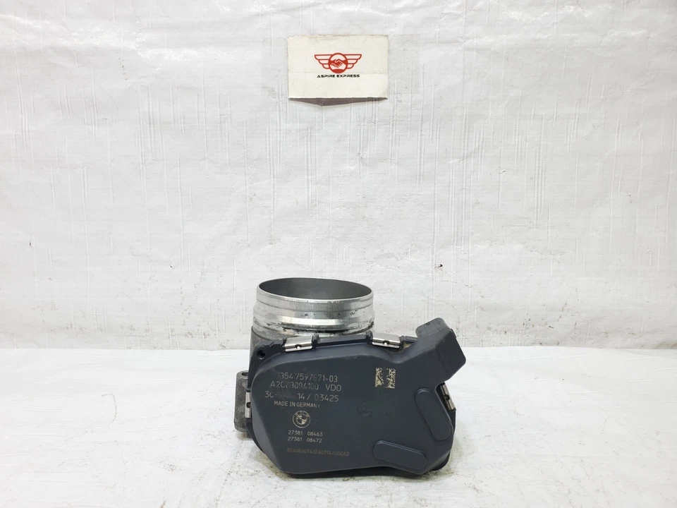 Корпус дроссельной заслонки 15 2015 BMW M235i xDrive в сборе от оригинального производителя 13-54-7-597-871 - Изображение 3 из 4