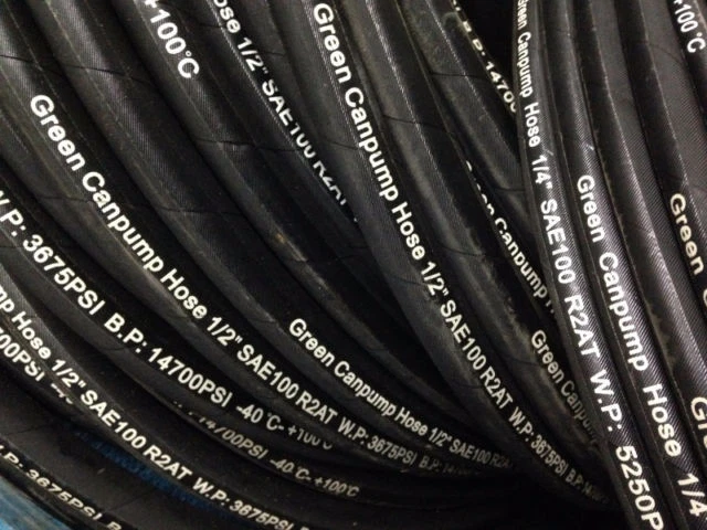 High Pressure Hot Water Hose 1 2 inch Double Wire Steel Braided 330 feet