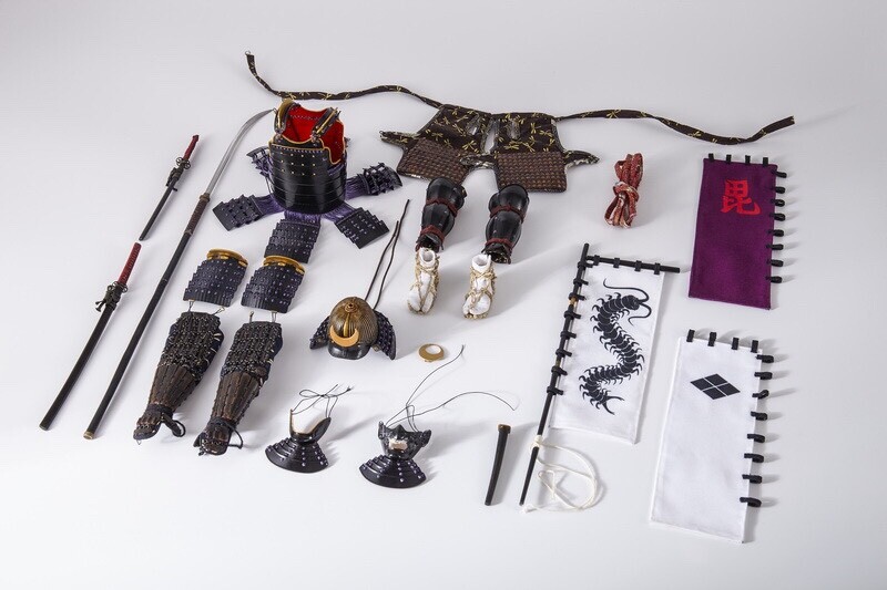 YUZHIMAO Studio Centipede Samurai Of Takeda Shingen Blue Color 1/6