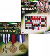 Military Medals + Bars Ribbons
