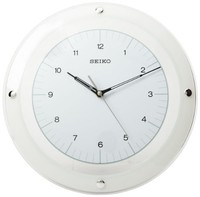 Seiko Wall Quiet Sweep Second Hand Clock Curved Glass Crystal White Dial , New, on sale Seiko Wall Quiet Sweep Second Hand Clock Curved Glass Crystal White Dial , New, on sale