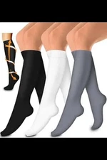 Fullsoft 5 Pack Compression Socks Small/Medium New