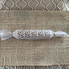 Decorative Wooden Embossing Rolling Pin With Paw Prints, Bones And Dogs