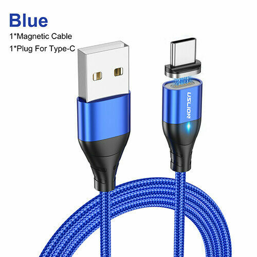 Magnetic Charging Phone Cable Type C For Samsung S8+ S9 Plus Charger Fast USB C - Zdjęcie 18 z 26