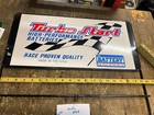 Turbo Start Battery Sign Advertising New Castle Pa Tin Auto Oil Gas collector