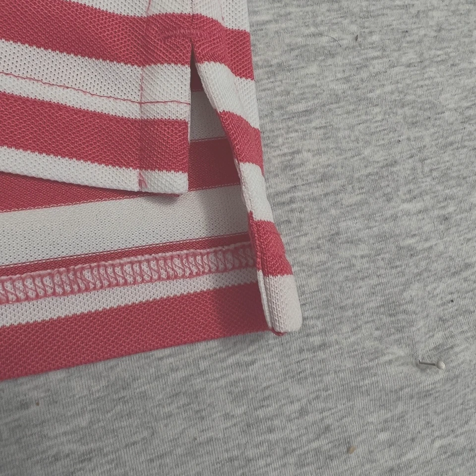 Camisa de Golf F&G Tech Para Hombres XL Roja Sandía Rayas Polo Sucesión GC Fairway Foto 2 de 4