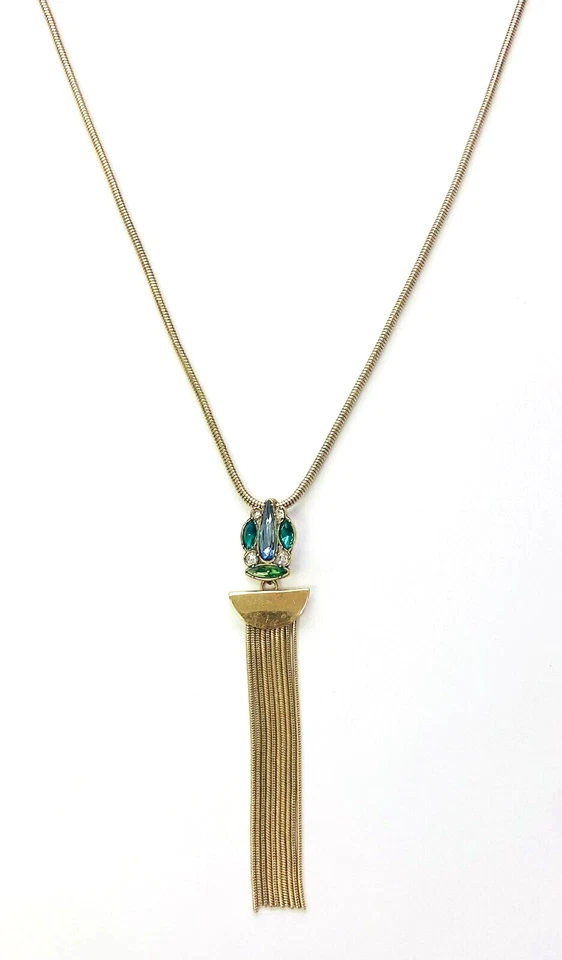 Collar HSN Nicole Romano Colgante Multi Piedra 30" Foto 2 de 4