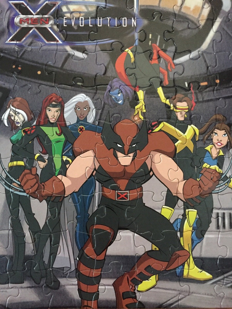 WS　X-MEN　SP Vtg Marvel 2003 X-MEN EVOLUTION 63 PIECE PUZZLE 100