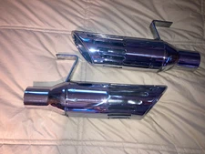 Mopar 1971-74 B-body 2" ID Long Style Slotted Exhaust Tips