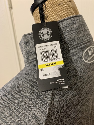 Under Armour Heat Gear Loose Damen Medium Sweatshirt sportliches Oberteil 1/4-Reißverschluss grau - Bild 8 von 11