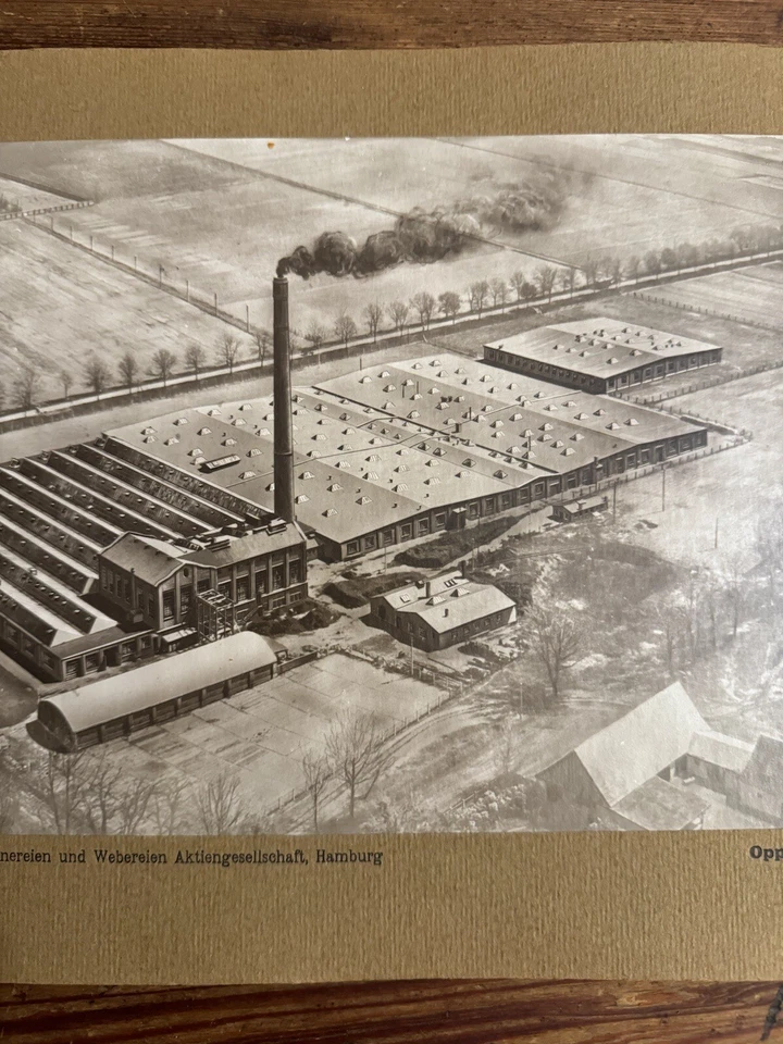 3 Antique Architect Sketches - German 1920’s Factories - Jute Spinning & Weaving - Image 4 of 4