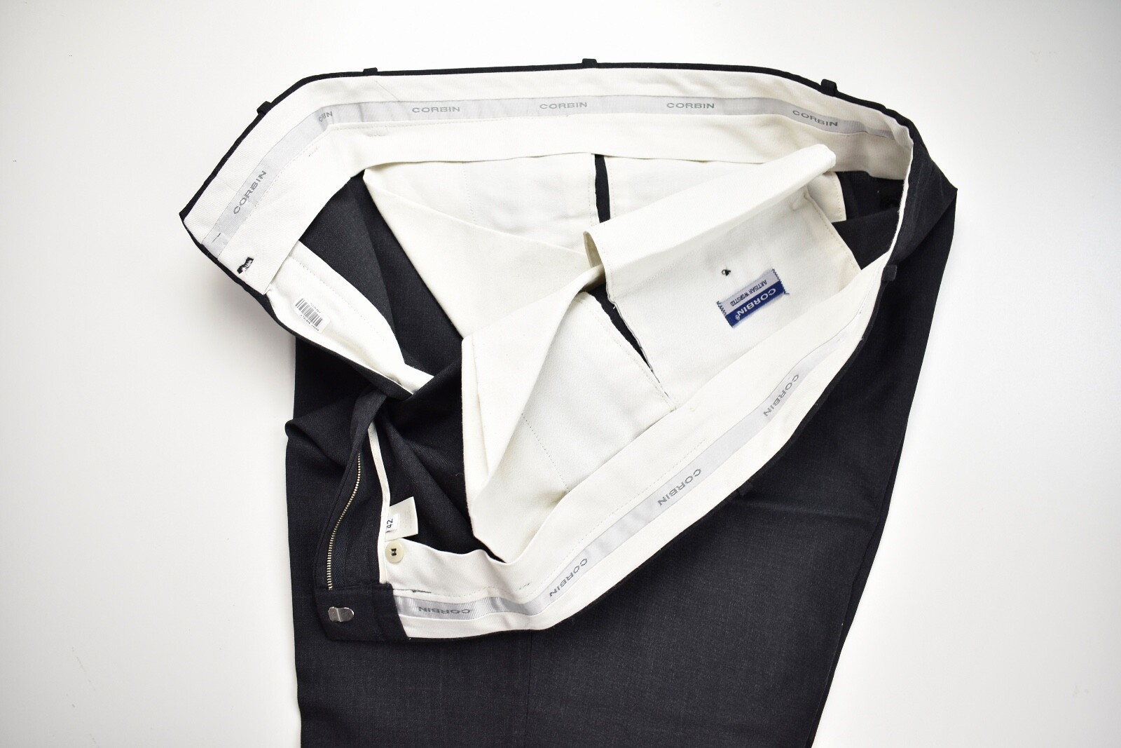 Corbin Artisan Worsted Solid Dark Gray Wool Dress… - image 3