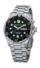 Riedenschild RS8000-07 Taucheruhr Schwarz 100ATM Silikon-/Edelstahlband 46 mm