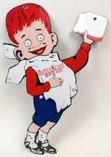 Butter Krust Bread Sign Large 18" Enamel Metal Boy Gas Station Grocery Dealer